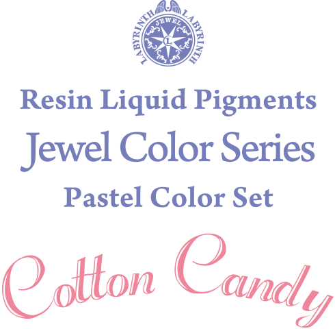 Resin Liquid Pigments　Jewel Color Series　Pastel Color Set　Cotton Candy