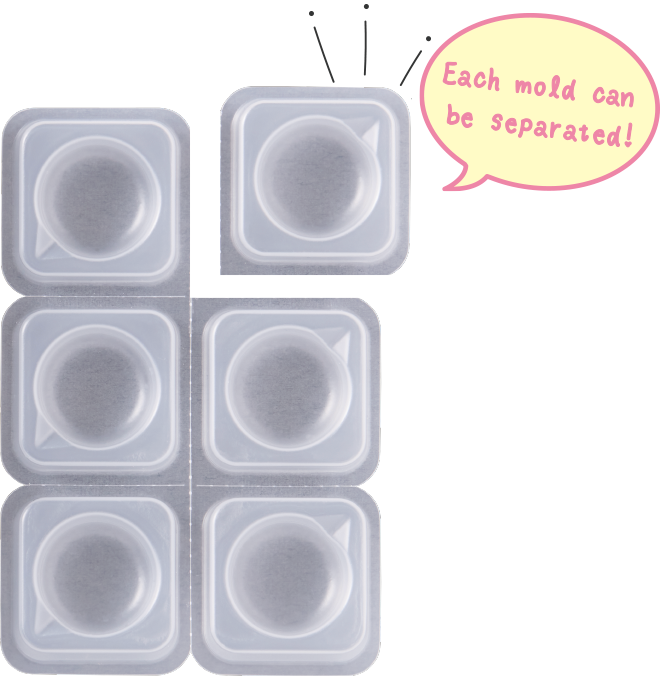 Each mold can be separated!